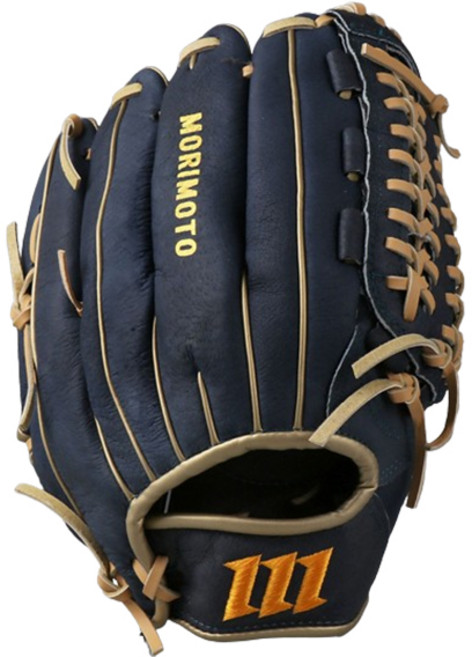 모리모토 엣지 올라운드 야구 글러브 우투용 MTG-02, 네이비 + 카멜, 1개