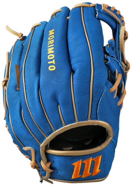 모리모토 엣지 내야 야구 글러브 우투용 MTG-03, 블루 + 카멜, 1개