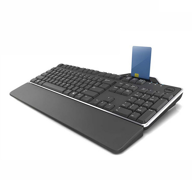 DELL Technologies 戴爾 智慧卡有線一般型鍵盤, 黑色, KB813t, 製造商軸