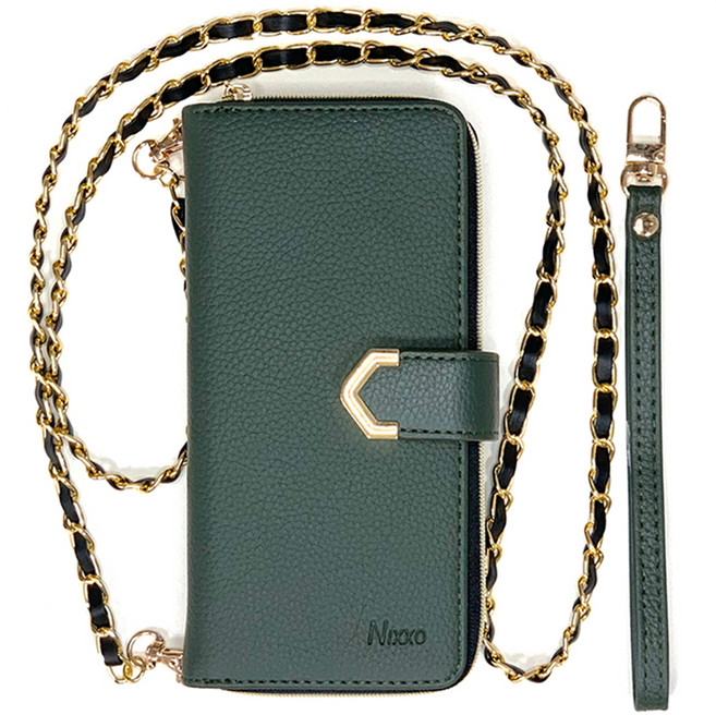 에스엠씨 크로스백 샤브르 지갑 다이어리 핸드 + 롱 스트랩 휴대폰 케이스