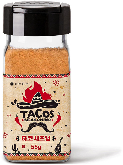 바른미각 타코시즈닝, 55g, 1개