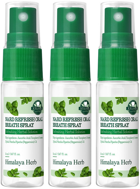 나드 리프레쉬 구강 스프레이, 14ml, 3개