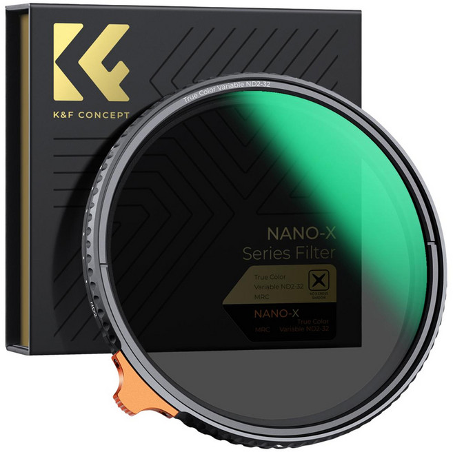 K&F CONCEPT NANO-X TRUE COLOR Variable 可變濾鏡 8K AGC Glass 82mm, ND2-ND32