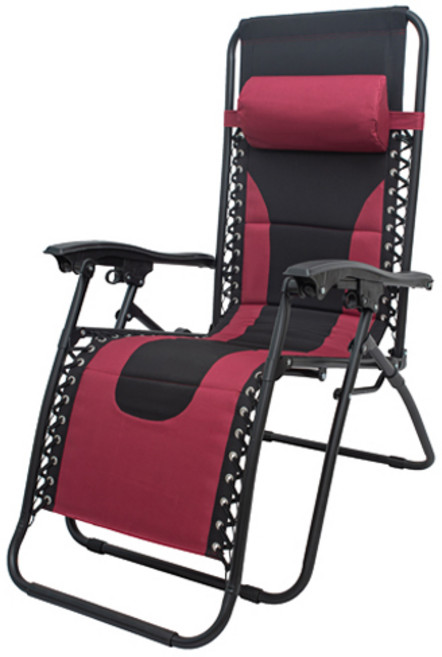 클레어마망 무중력의자 + 헤드쿠션 + 서브테이블 세트, 레드