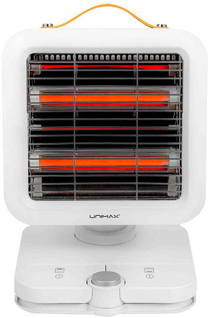 유니맥스 미니 발터치 석영관 전기히터, UMH-1544SS, 화이트