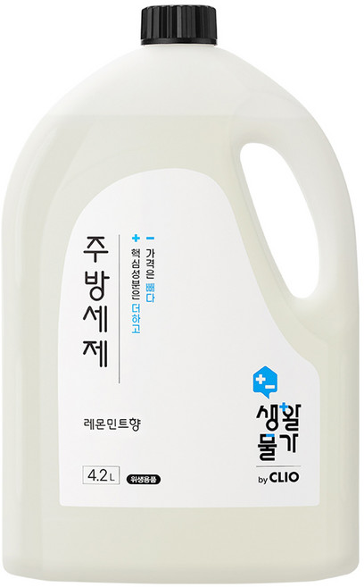 크리오 생활물가 주방세제 레몬민트향, 4.2L, 1개