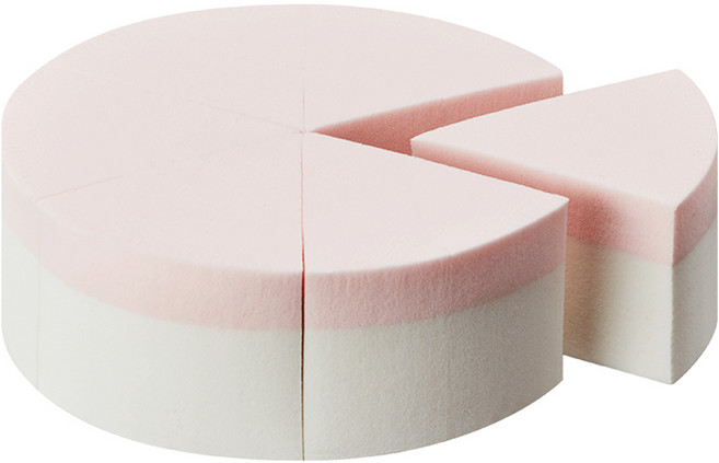 피카소꼴레지오니 라텍스 원형 케이크 스펀지 6p, 혼합색상, 1개