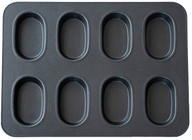 코타 아기자기 실리콘 코팅 타원형 휘낭시에틀 8구 MP152, 1개