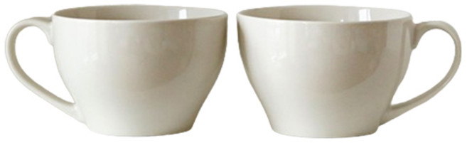 애스크제이 손잡이 면기 950ml, 화이트, 2개