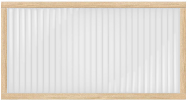 타공판닷컴 클리어 아일랜드 파티션 세로 600, 네츄럴(프레임) + 투명(패널)