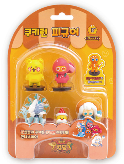 피노키오 쿠키런 피규어 블리스터 5p 세트, 랜덤 발송, 1세트