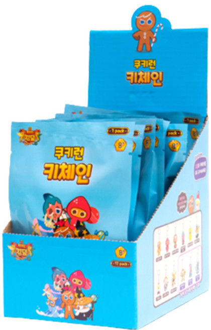 쿠키런 키체인 피규어 랜덤발송, 1개