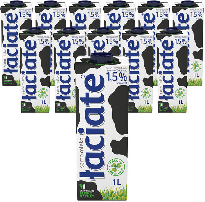 와치아테 멸균우유 1.5%, 1L, 12개