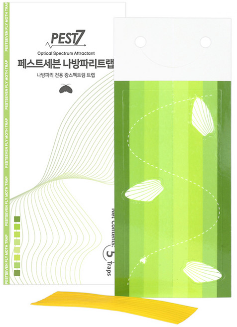 페스트세븐 나방 파리 트랩, 5개입, 1개