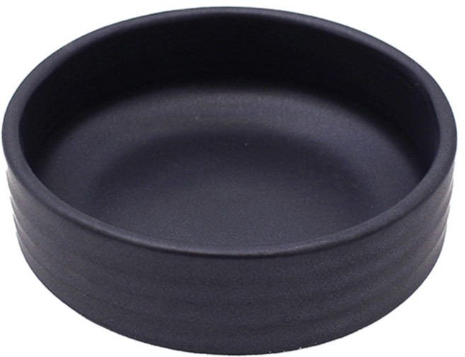 달소금 국산 핸드메이드 도자기 종지 원소스볼, 블랙, 1개