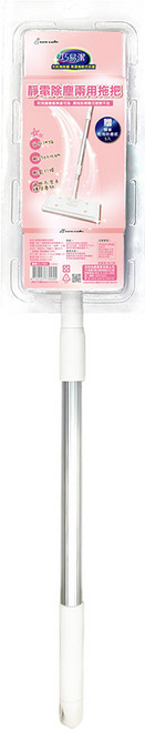 巧易潔 靜電除塵兩用拖把 附蜂巢乾濕除塵紙*5入, 1組