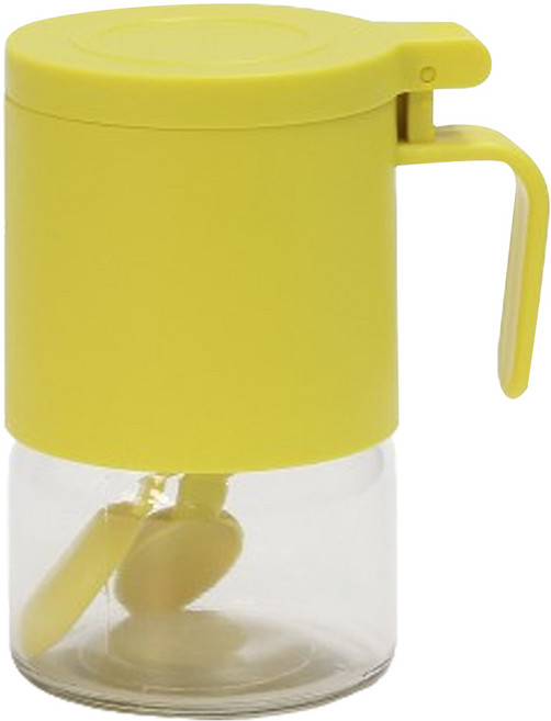 엔에이치비 습기제거 DAILY 밀폐 양념통 옐로우, 300ml, 1개