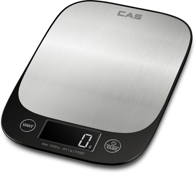 CAS 數位廚房電子秤, 1kg, 黑色, K20