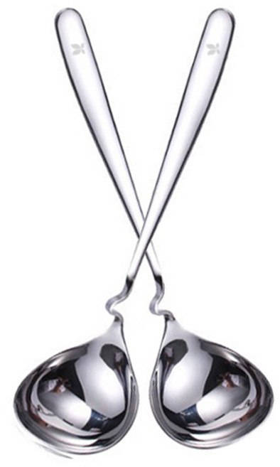 네오트리 스텐304 꺾인 미니 서빙스푼 국자, 2개