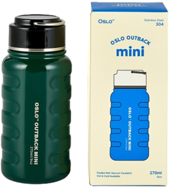 오슬로 아웃백 미니 텀블러, 그린, 270ml, 1개