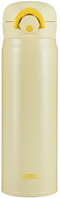 써모스 마이 디자인 원터치 타입 보틀 + 스티커 랜덤발송, 파스텔옐로우, 500ml, 1세트