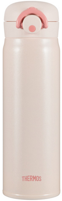THERMOS 膳魔師 My Design 一鍵式水瓶 + 貼紙隨機出貨, 粉彩粉, 500ml, 1套