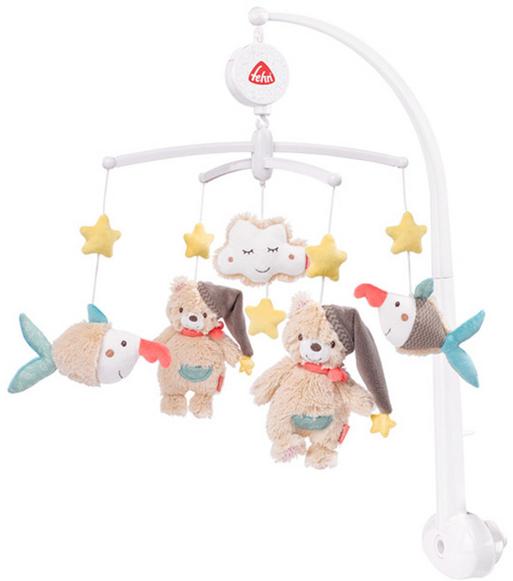 베이비펜 브루노 아기 오르골 모빌 세트, 혼합색상, 1개