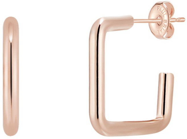 폴브리알 여성용 베이직 사각 귀걸이 PYBE0178 + 쇼핑백