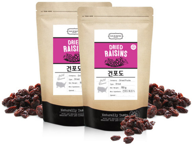 넛츠앤베리스 건포도, 150g, 2개