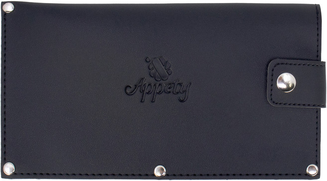 아뻬티 인조 가죽 중식도 칼집, 검정, 1개