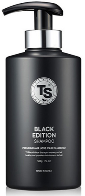 TRUST TS 經典黑款健髮洗髮精, 1瓶, 500g
