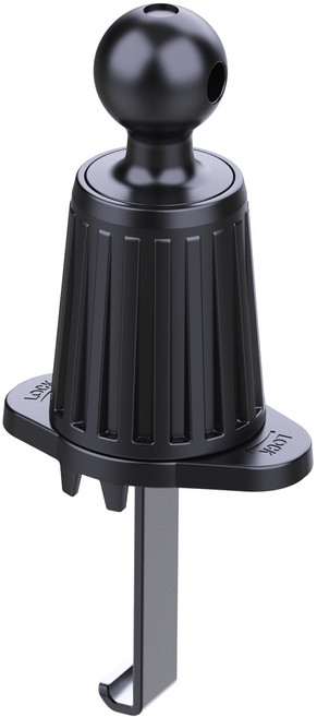 비잽 송풍구 고리 고정형 휴대폰 태블릿 거치대 볼 17mm, 1개, 블랙