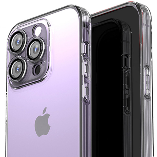 더블유케이스 강화유리 렌즈 올인원 크리스탈 젤리 휴대폰 케이스