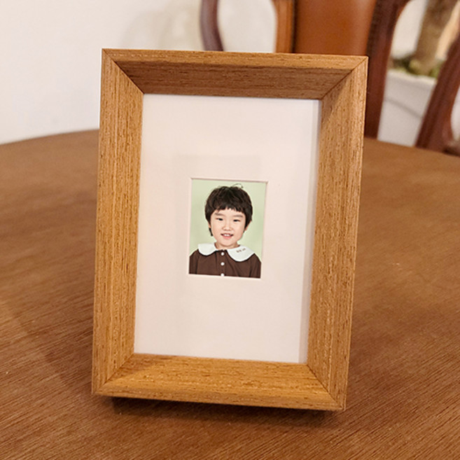 온맘컴퍼니 프랑 삼각 천연무늬목 액자, 브라운, 1개