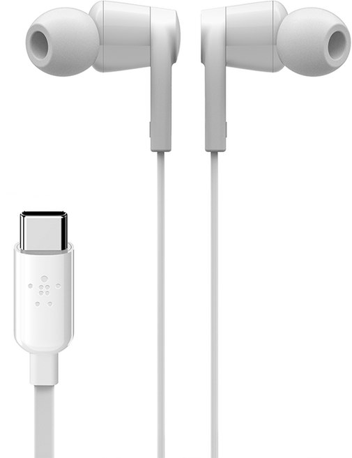 벨킨 USB-C타입 스마트폰 태블릿용 커널형 이어폰, G3H0002bt, 화이트