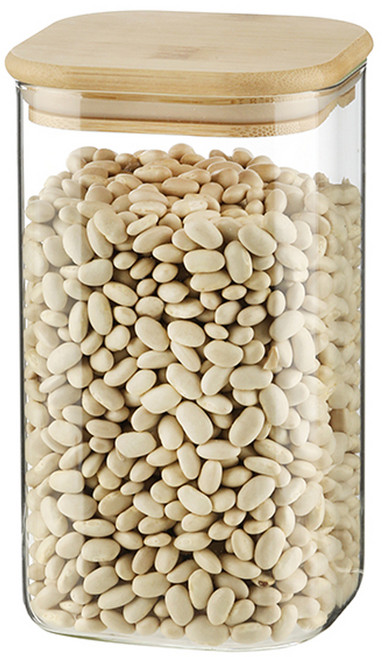 모드니 사각 내열유리 밀폐 저장 용기, 1400ml, 1개