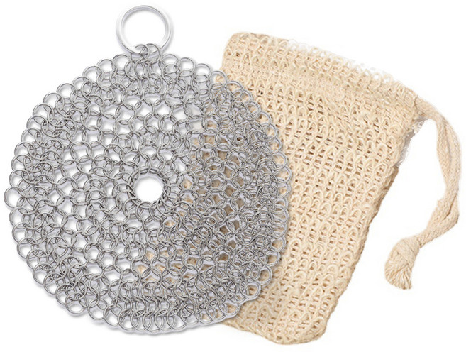 DASO 반영구 스테인리스스틸 원형 수세미, 1개입, 1개