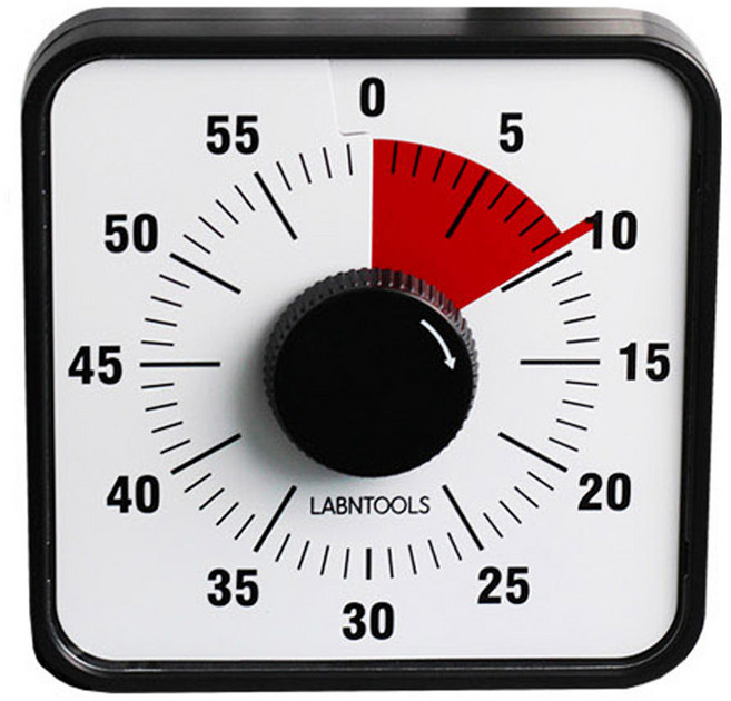 랩앤툴스 구글 빅 타이머, 블랙, 1개