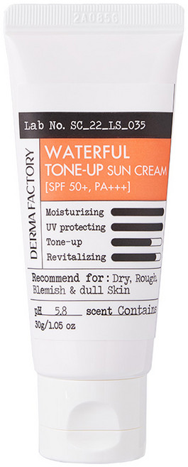 더마팩토리 워터풀 톤업 선크림 SPF50+ PA+++, 30g, 1개
