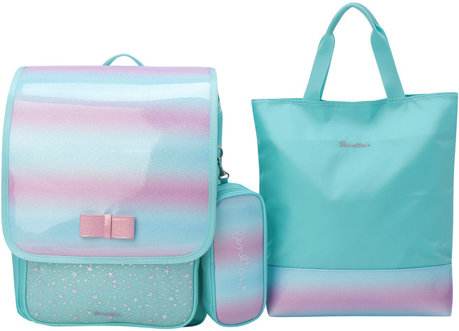 베네통키즈 블링란도셀 책가방 + 필통 + 보조가방 세트 SETQCBGP1411MTOS