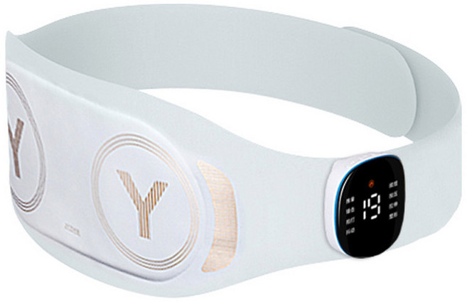 씨앤케어 온열 허리 복부 마사지기, CP528M, 라이트그레이