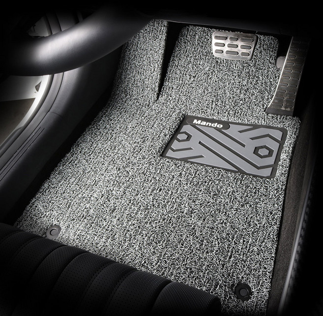 HL만도 컬러풀 와이드 볼륨쿠션 코일카매트 1열 2종 + 2열 세트, 기아 더뉴K5 2023년 11월(가솔린 / 디젤), 그레이