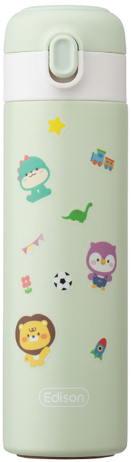 에디슨 원터치 키즈 텀블러, 민트, 350ml, 1개