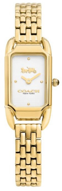 COACH 蔻馳 女士Caddie金屬方形腕錶 14504036 + 錶盒