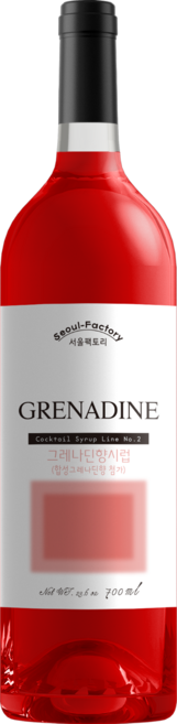 서울팩토리 그레나딘향시럽, 700ml, 1개
