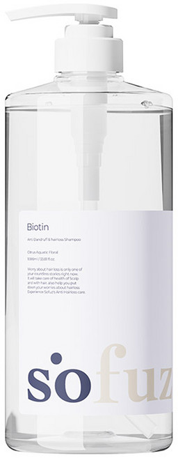 소퍼즈 비오틴 비듬 케어 탈모 샴푸, 1L, 1개