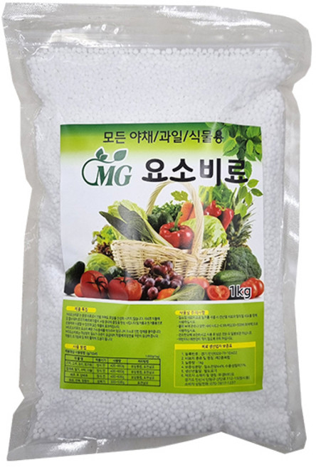 모든 식물용 알갱이형 요소 비료, 1개, 1kg