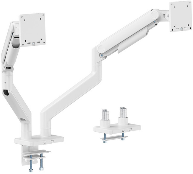 루나랩 플러스 듀얼 모니터암, 화이트, 1개