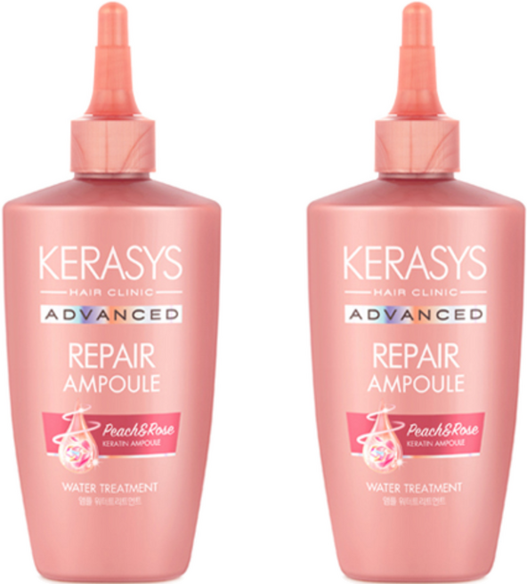케라시스 어드밴스트 리페어 피치로즈 앰플 워터트리트먼트, 220ml, 2개
