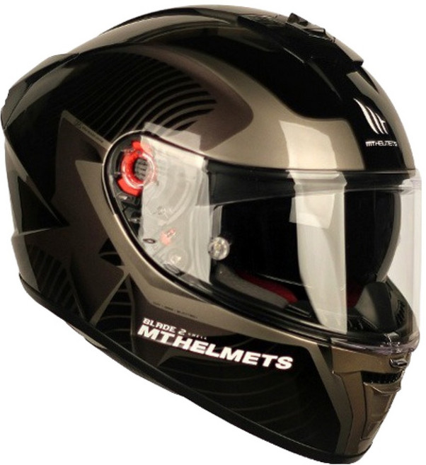 엠티헬멧 블레이드 2 핀락 오토바이 풀페이스 헬멧, 블라스터 그레이